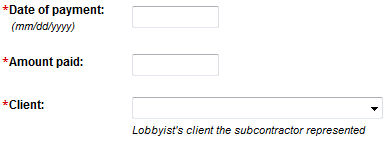  Enter date of payment, amount paid, and principal.