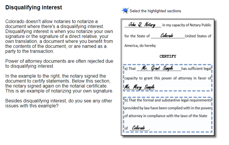 Notarization of Power of Attorney 