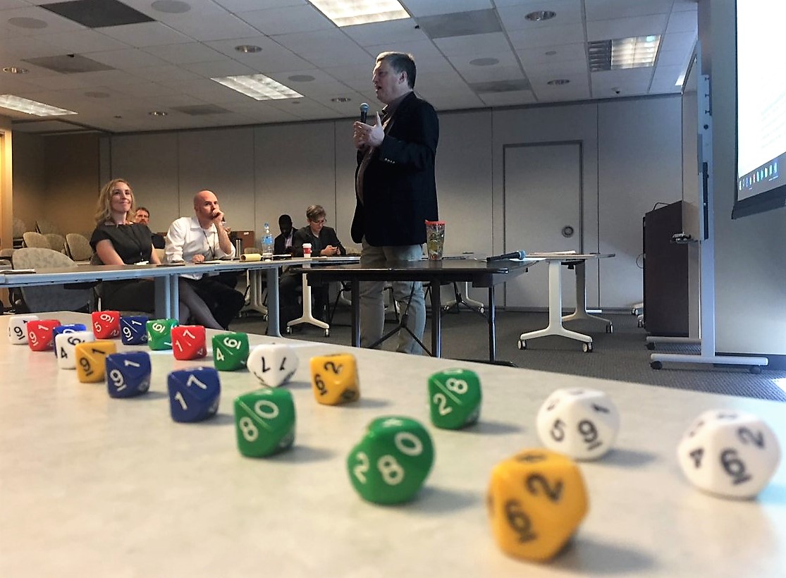 Wayne W. Williams explains dice roll